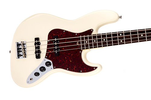 American Standard Jazz Bass - Olympic White - RW Fender