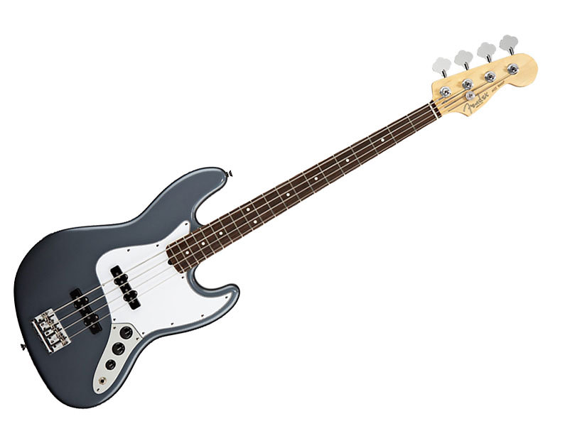 Fender American Standard Jazz Bass - Charcoal Frost Metallic - RW