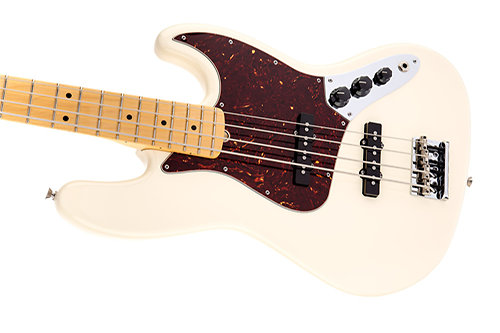 American Standard Jazz Bass - Olympic White - MN Fender