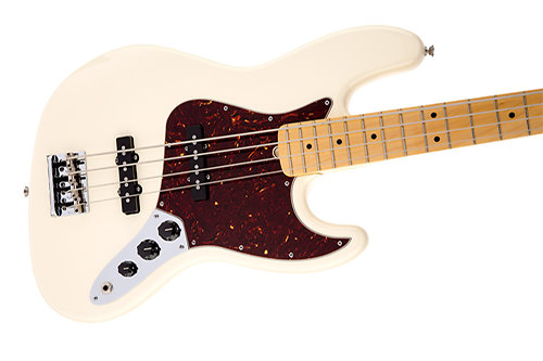 American Standard Jazz Bass - Olympic White - MN Fender