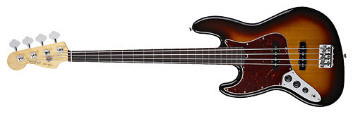 Fender American Standard Jazz Bass - 3 Tons Sunburst Gaucher - RW