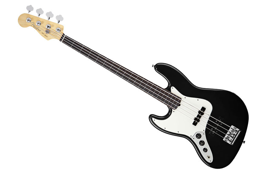 Fender American Standard Jazz Bass - Black Gaucher - RW