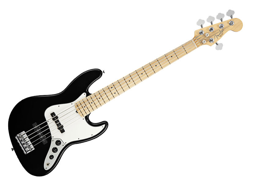 Fender American Standard Jazz Bass - Black V - RW
