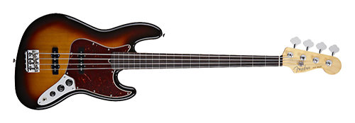 Fender American Standard Jazz Bass - 3 Tons Sunburst Fretless - RW