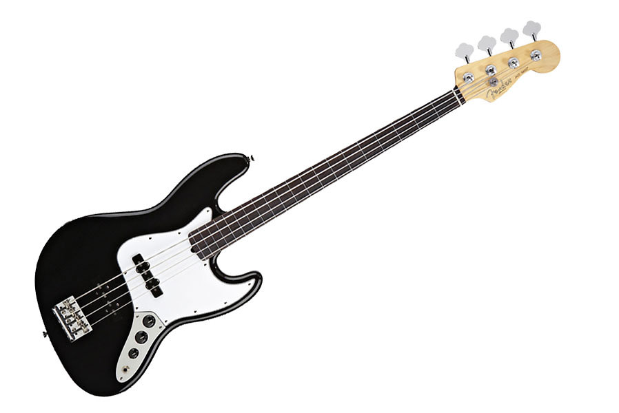 Fender American Standard Jazz Bass - Black Fretless - RW