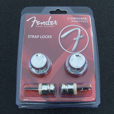 Fender Strap Locks Chromé