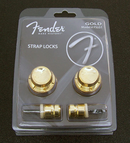 Fender Strap Locks Doré