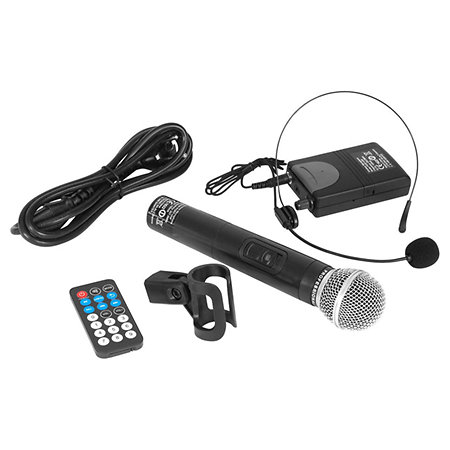 Paire d'enceinte Active Ibiza sound PORT15VHF-MKII-TWS, Portable Autonome  15” - 1600W USB/MP3/Bluetooth/Vox/ Couplage SANS FIL