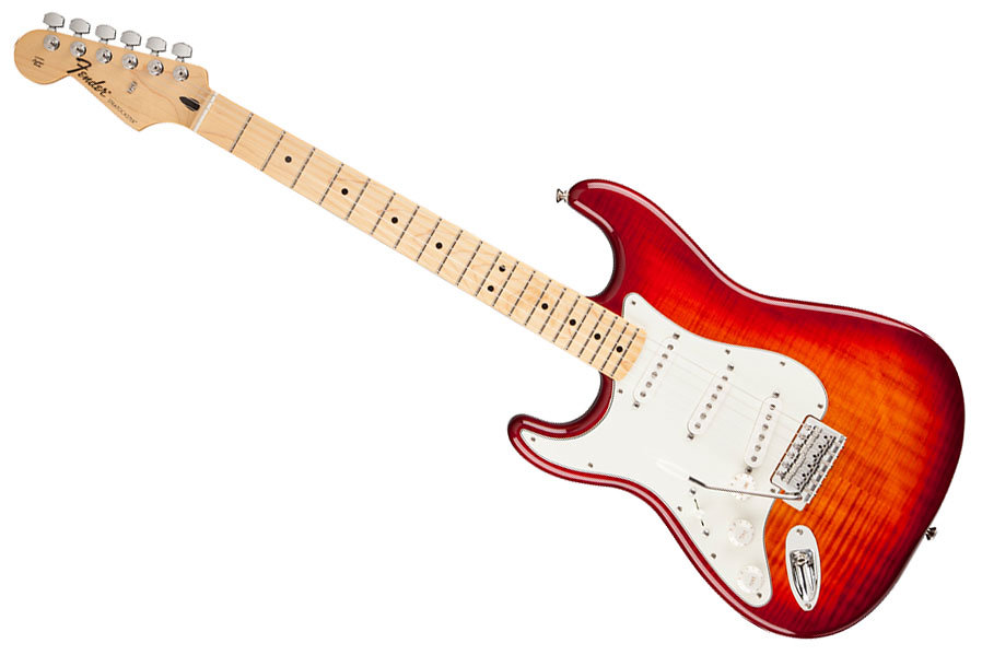 Fender Stratocaster Plus Top Aged Cherry Sunburst Gaucher