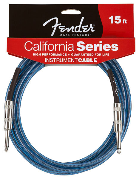 Fender Câble Instrument 6M Lake Placid Blue