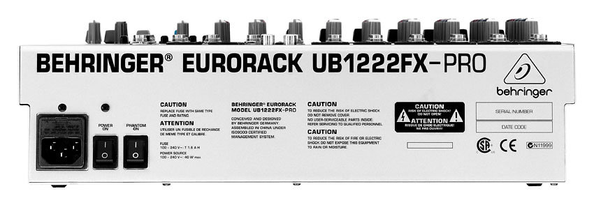 配信機器・PA機器・レコーディング機器 BEHRINGER EURORACK UB1222FX-PRO Behringer Eurorack UB1222FX-PRO 12-Channel Mixer – Pixel Pro