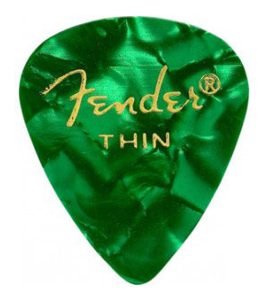 Fender Mediator Thin Green Moto x12