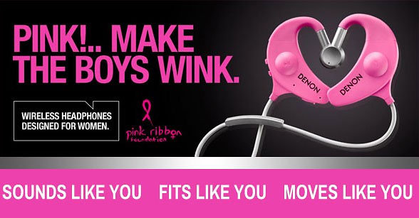 AH-W150 Pink Exercise Freak Denon