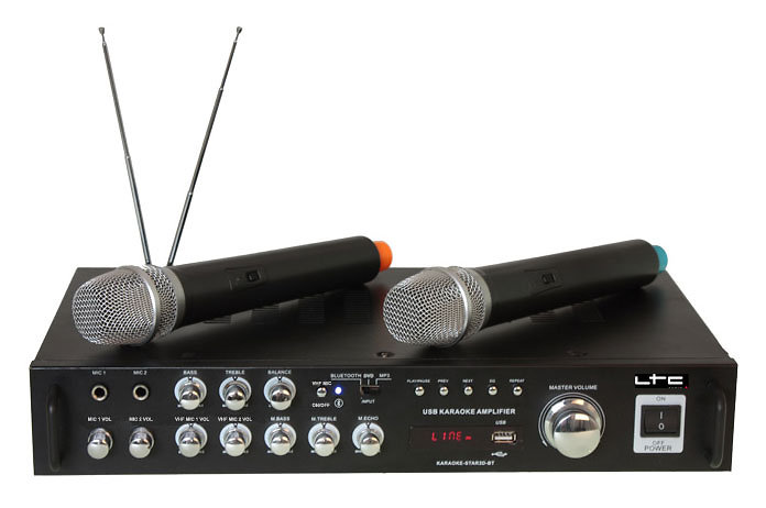 Microphone LTC PACK mixage KARAOKE plug & play + 2 microphones + câble  KSM10