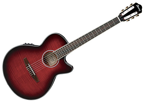Ibanez AEG24NII-THS - Transparent Hibiscus Red Sunburst