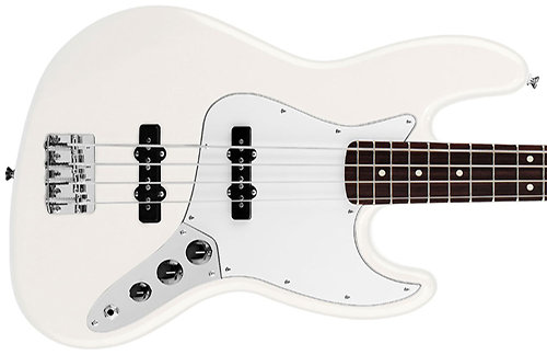 Standard Jazz Bass Rosewood Artic White Fender