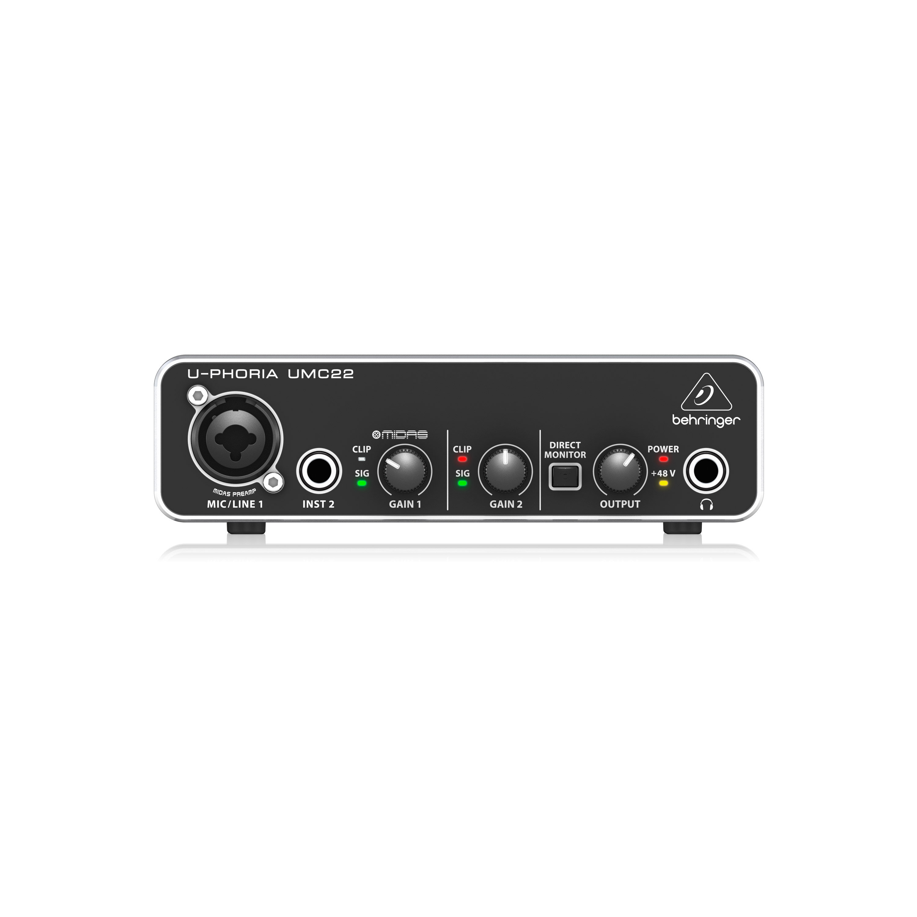 Behringer U-Phoria UMC22 : Carte Son - SonoVente.com
