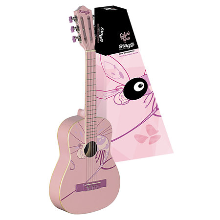 Guitare classique rose enfant 1/4 pas cher - Noizikidz