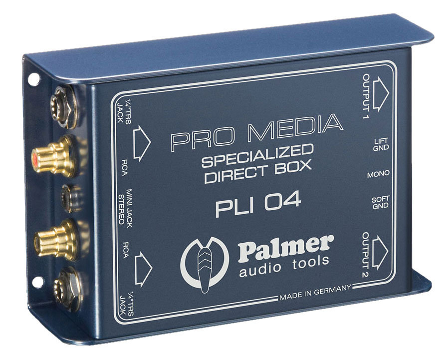 Palmer PLI 04 Boîte de Direct passive 2 canaux pour PC et laptop