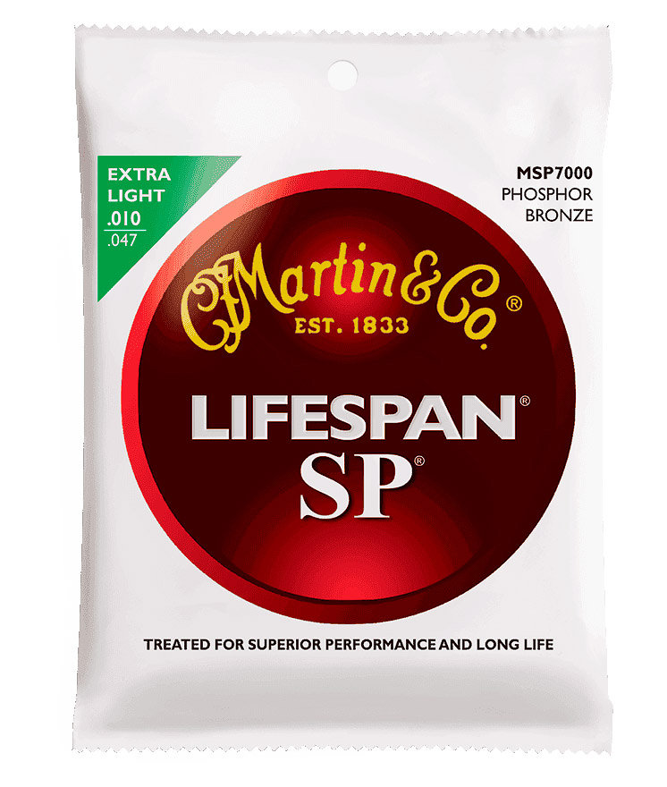 SP Lifespan MSP7000 Extra Light 10-47 Martin Strings