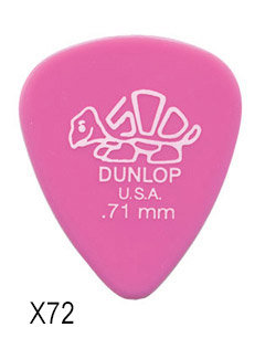 41R71 Delrin medium 71mm Sachet de 72 Dunlop