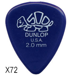 Dunlop 41R200 Delrin extra dur 2mm Sachet de 72