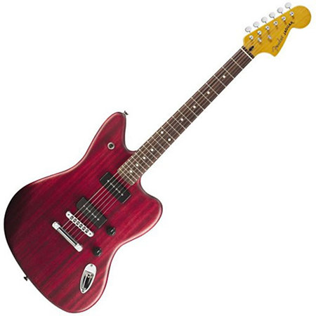 Fender Modern Player Jaguar Rosewood Red Transparent