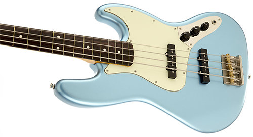James Johnston Jazz Bass Rosewood Lake Placid Blue Squier by FENDER