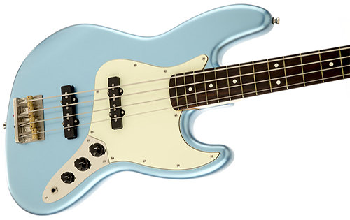 James Johnston Jazz Bass Rosewood Lake Placid Blue Squier by FENDER