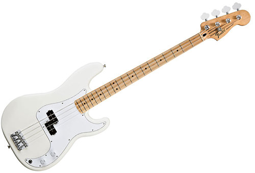 Standard Precision Bass Maple Arctic White Fender