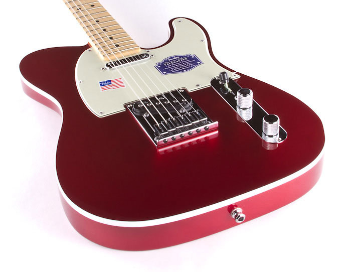 American Deluxe Telecaster Maple Candy Apple Red Fender