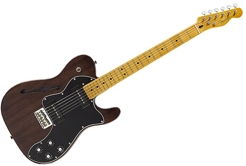 Fender Modern Player Telecaster Thinline Deluxe Maple Black Transparent