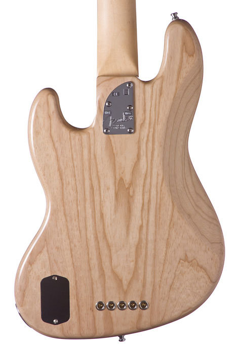 American Deluxe Jazz Bass V Ash Maple White Blonde Fender