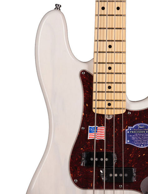 American Deluxe Precision Bass Ash Maple White Blonde Fender