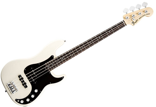 Fender American Deluxe Precision Bass Rosewood Olympic White