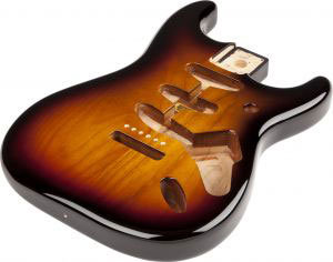 Fender Corps Stratocaster Mexique 3 Tons Sunburst