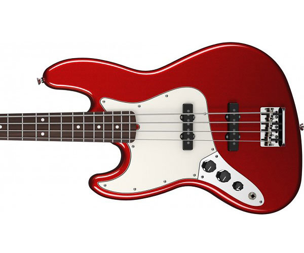American Standard Jazz Bass LH Rosewood Mystic Red Fender