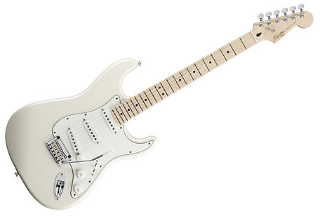 Squier by FENDER Deluxe Stratocaster Maple Pearl White Metallic