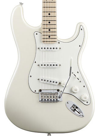 Squier by FENDER Deluxe Stratocaster Maple Pearl White Metallic