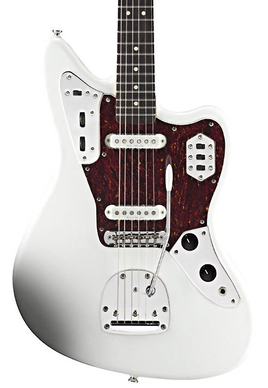 Vintage Modified Jaguar Olympic White Squier by FENDER