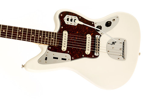 Vintage Modified Jaguar Olympic White Squier by FENDER