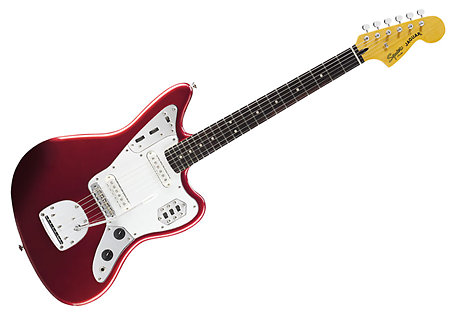 Vintage Modified Jaguar Candy Apple Red Squier by FENDER