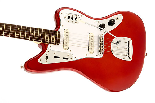 Vintage Modified Jaguar Candy Apple Red Squier by FENDER