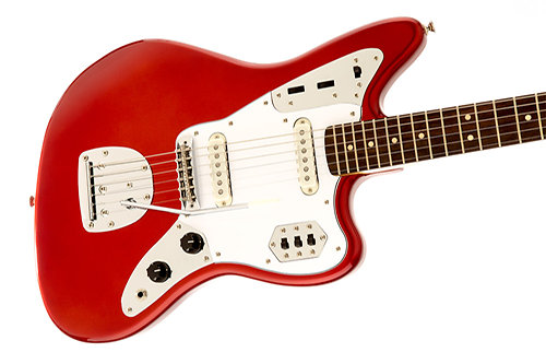 Vintage Modified Jaguar Candy Apple Red Squier by FENDER
