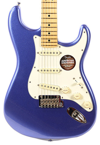 American Standard Stratocaster Maple Ocean Blue Metallic Fender