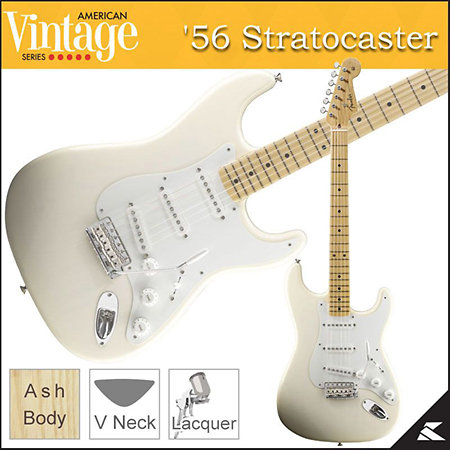 American Vintage 56 Stratocaster Aged White Blonde Fender