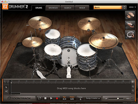 EZ Drummer 2 (licence en téléchargement) : Virtual Instruments Software  Toontrack  - en