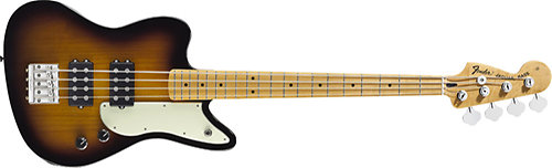 Fender Pawn Shop Reverse Jaguar Bass 2 Tons Sunburst