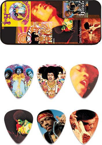Dunlop 6 médiators médium Jimi Hendrix