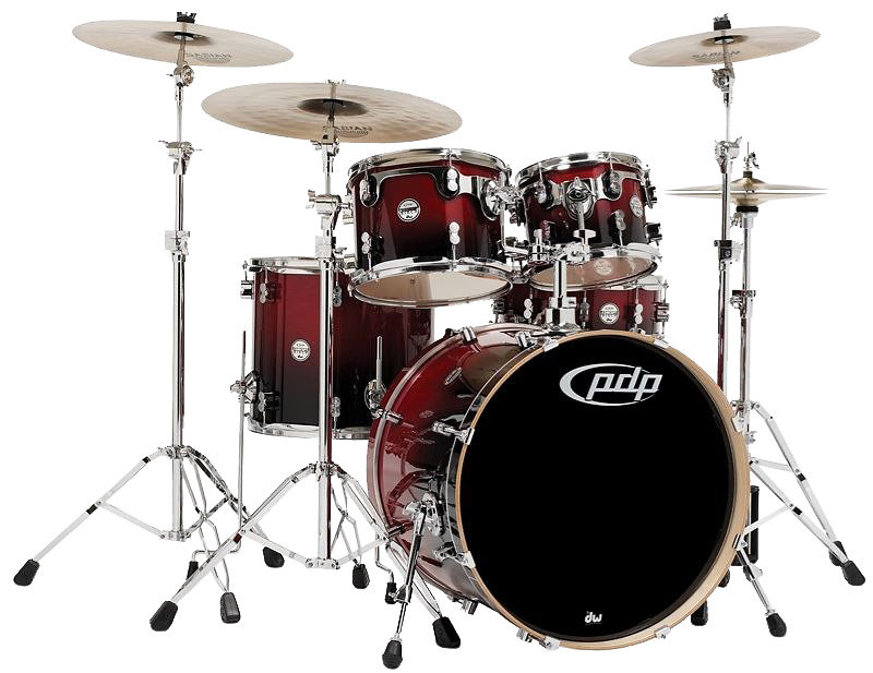 PDP by DW CM4 Red to Black Sparkle Fade